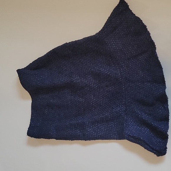 ESCADA Tweed Fit and Flare Navy Blue Skirt - Picture 10 of 10